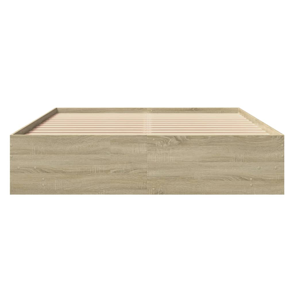 Bed Frame | Sonoma oak | Engineered wood, Plywood | King | Bed Frame