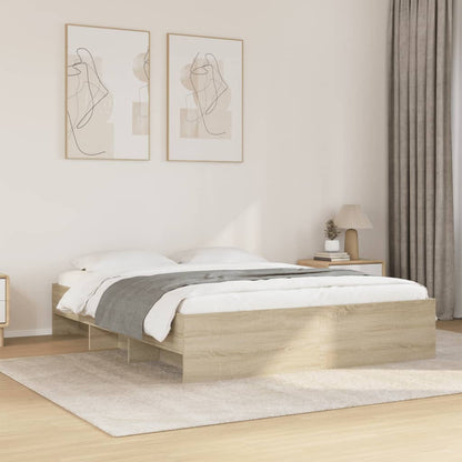 Bed Frame | Sonoma oak | Engineered wood, Plywood | King | Bed Frame