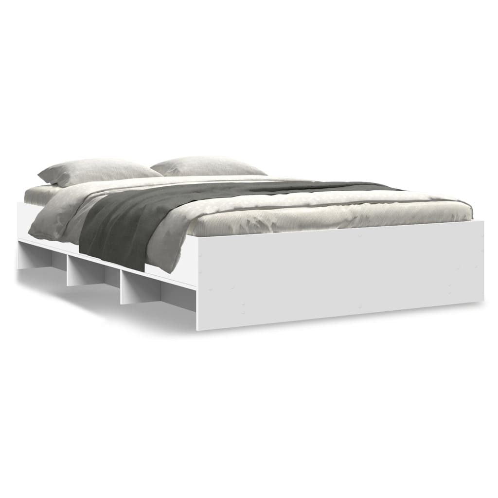 Bed Frame | White | Engineered wood | Double bed size | Bed Frame