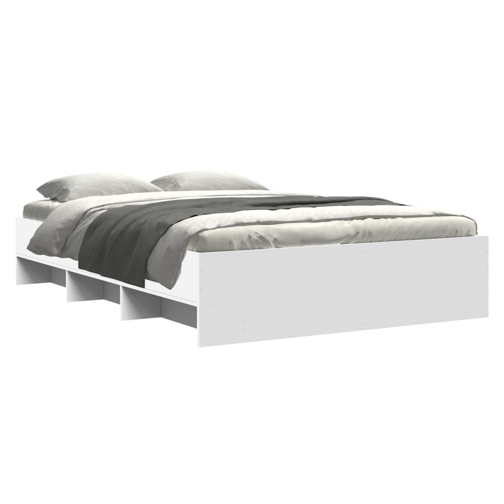 Bed Frame | White | Engineered wood | Double bed size | Bed Frame