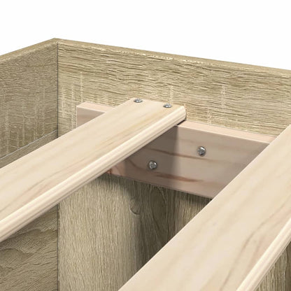 Bed Frame | Sonoma Oak | Engineered wood, Plywood | Double | Bed Frame