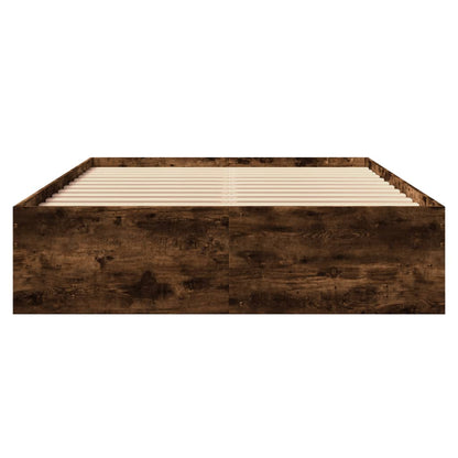 Bed Frame | Smoked Oak | Engineered wood | 140 x 200 cm | Bed Frame