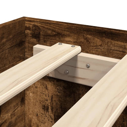 Bed Frame | Smoked Oak | Engineered wood | 140 x 200 cm | Bed Frame
