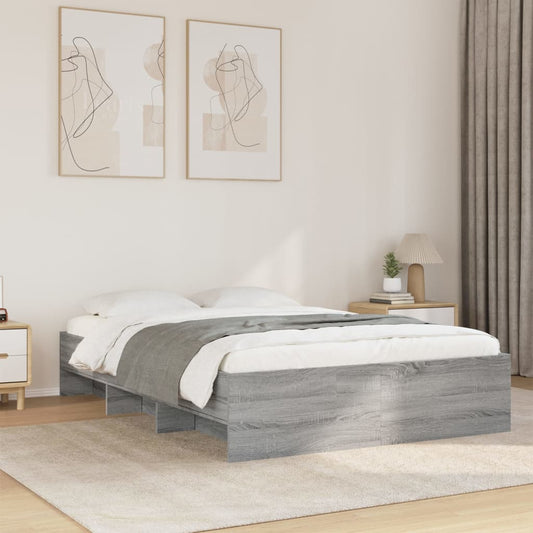 Bed Frame | Grey Sonoma | Engineered Wood, Plywood | AU Double
