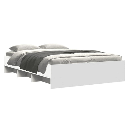 Bed Frame without Mattress White 120x200 cm Engineered Wood