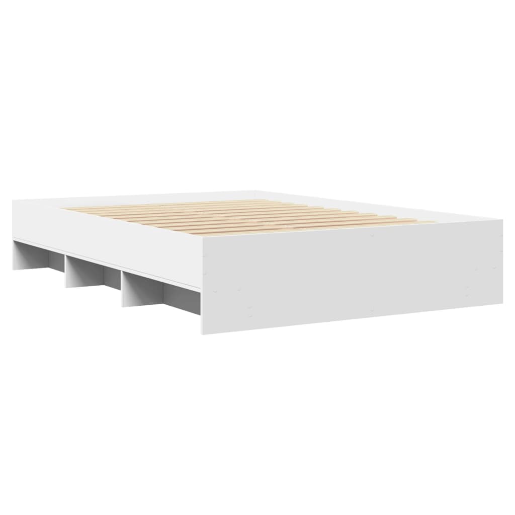 Bed Frame without Mattress White 120x200 cm Engineered Wood