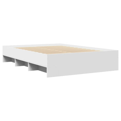 Bed Frame without Mattress White 120x200 cm Engineered Wood