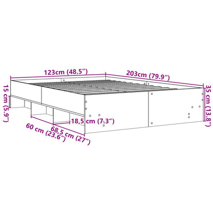 Bed Frame | Black | Engineered wood, Plywood | Double | Bed Frame