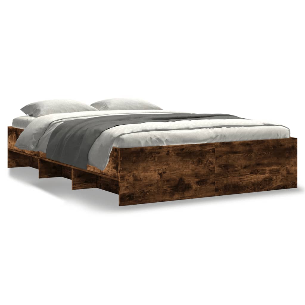 Bed Frame | Smoked Oak | Engineered Wood | Double | Bed Frame