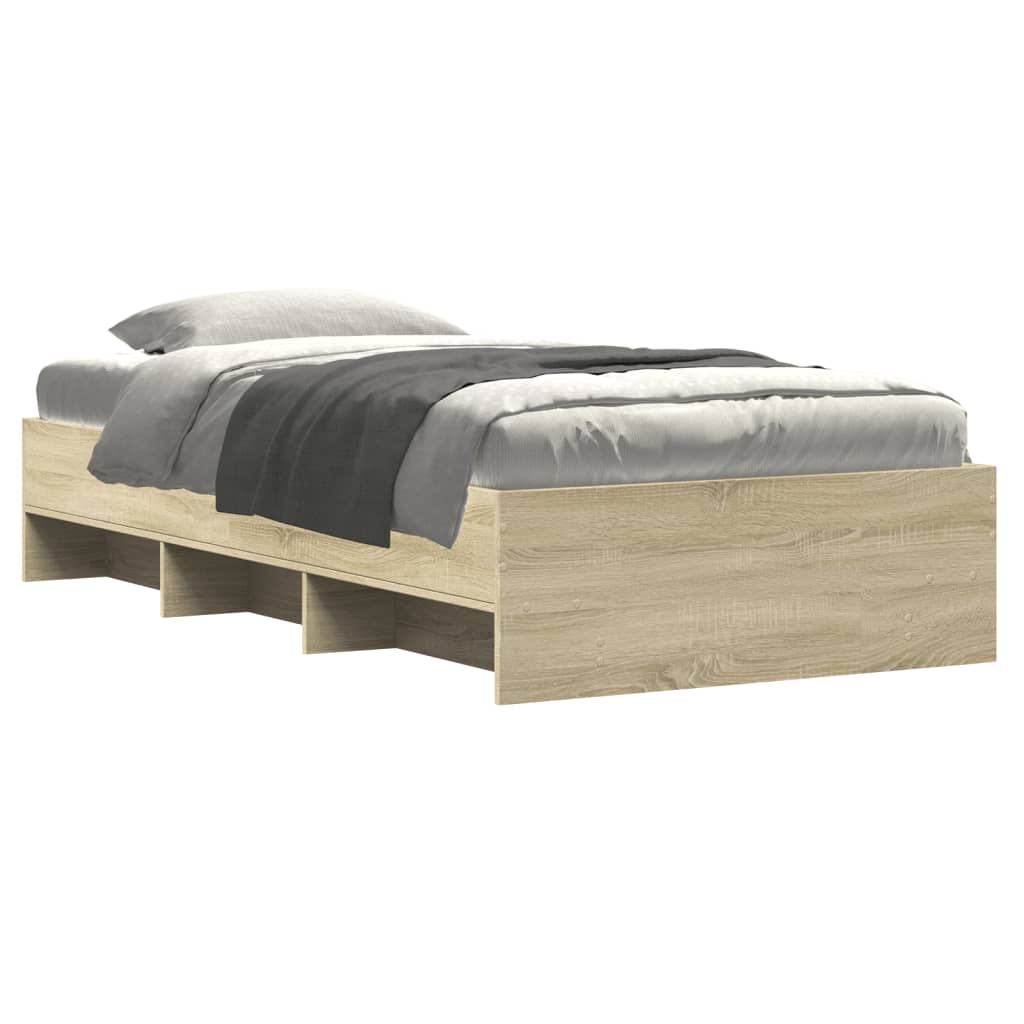 Bed Frame | Sonoma Oak | Engineered Wood | Single | Modern Bed Frame