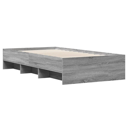 Bed Frame | Grey Sonoma | Engineered wood | 100 x 200 cm | Bed Frame
