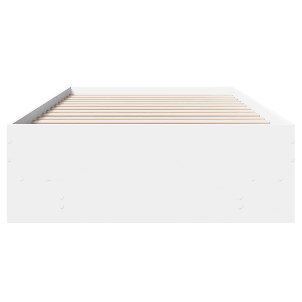 Bed Frame | White | Engineered Wood, Plywood | 90 x 200 cm | Bed Frame