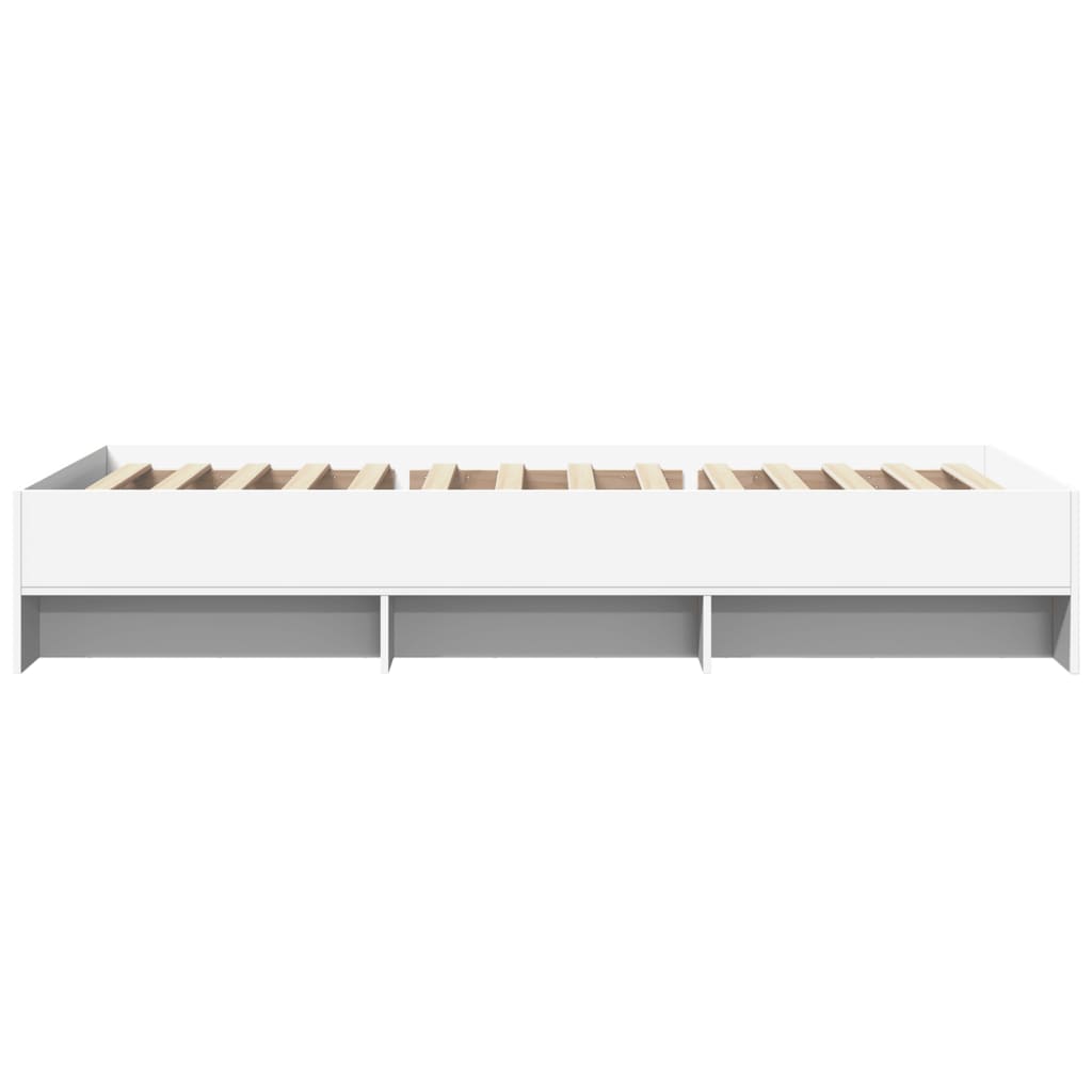 Bed Frame | White | Engineered Wood, Plywood | 90 x 200 cm | Bed Frame