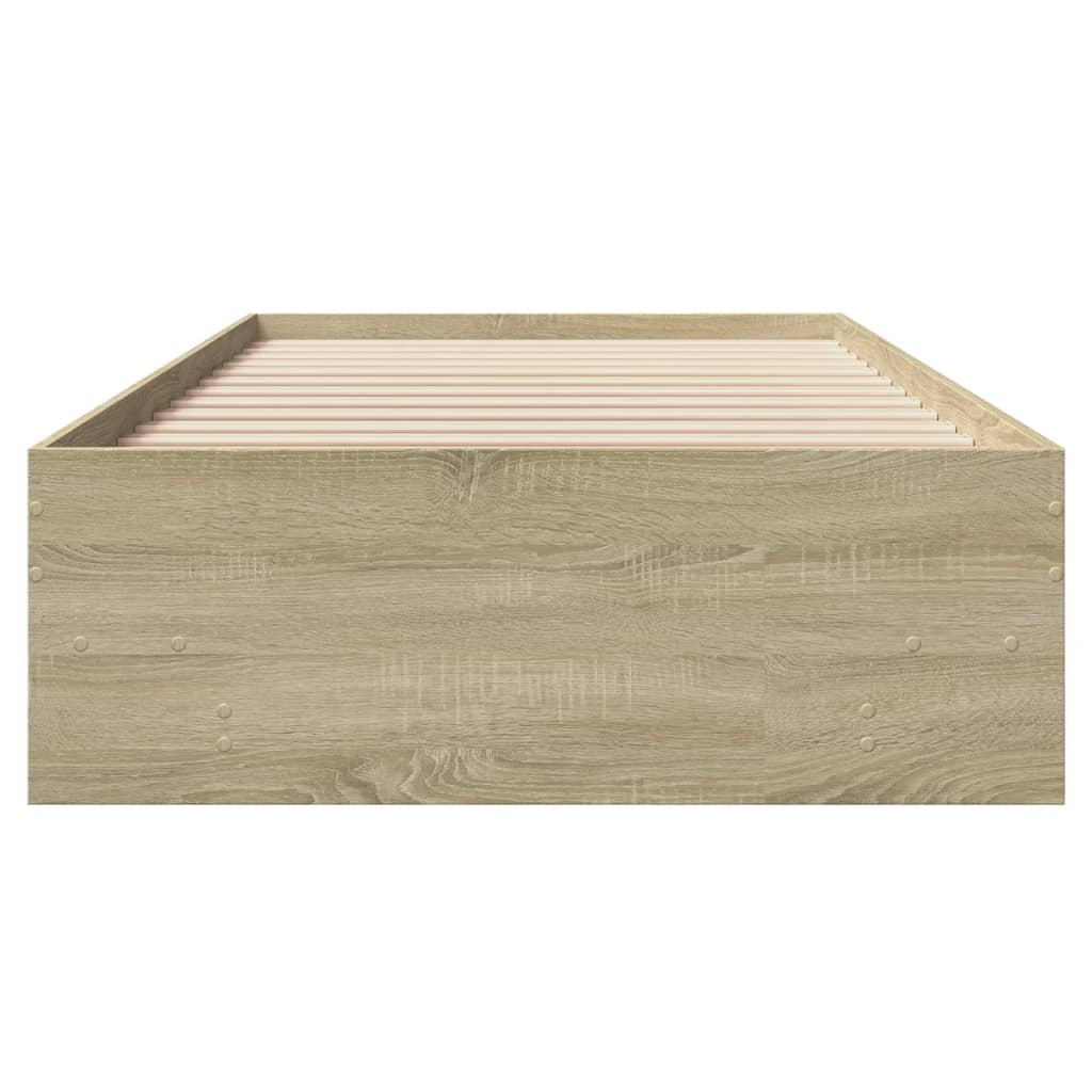 Bed Frame | Sonoma Oak | Engineered wood | Single | Modern | Bed Frame