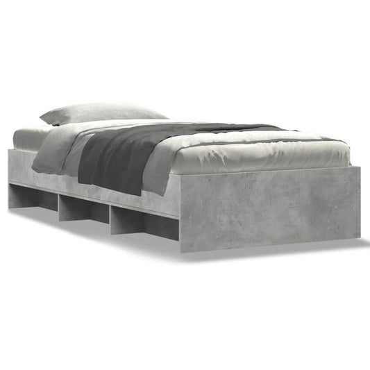 Bed Frame | Concrete Grey | Engineered wood | Single | Bed Frame