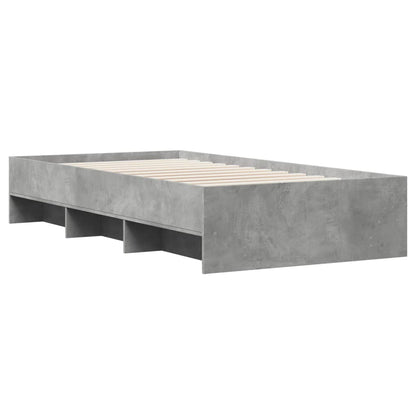 Bed Frame | Grey Sonoma | Engineered wood, Plywood | 90x200 cm