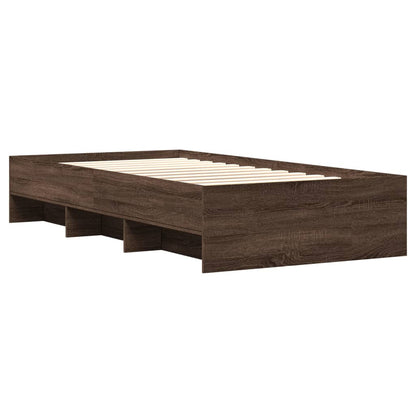 Bed Frame | Brown Oak | Engineered Wood | Single | Bed Frame