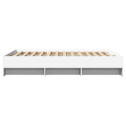 Bed Frame | White | Engineered wood | 140x190 cm | Bed Frame