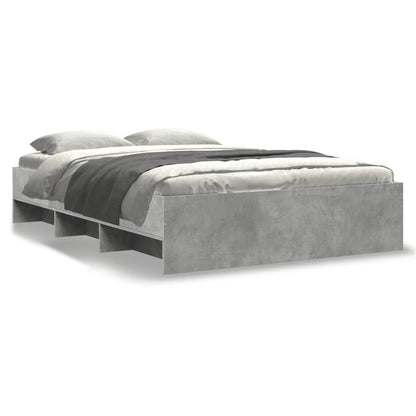 Bed Frame | Concrete grey | Engineered wood | Double | Bed Frame