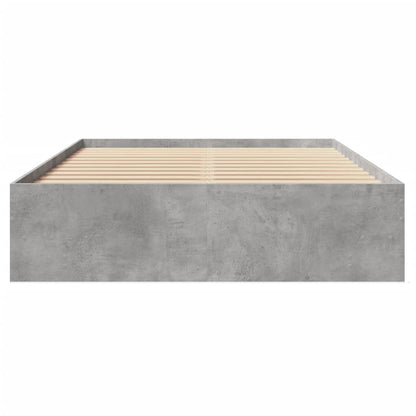 Bed Frame | Concrete grey | Engineered wood | Double | Bed Frame