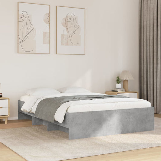 Bed Frame | Concrete grey | Engineered wood | Double | Bed Frame
