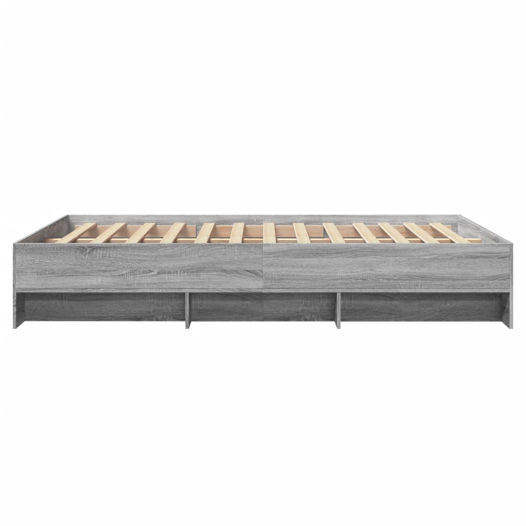 Bed Frame | Grey Sonoma | Engineered wood | Double | Bed Frame