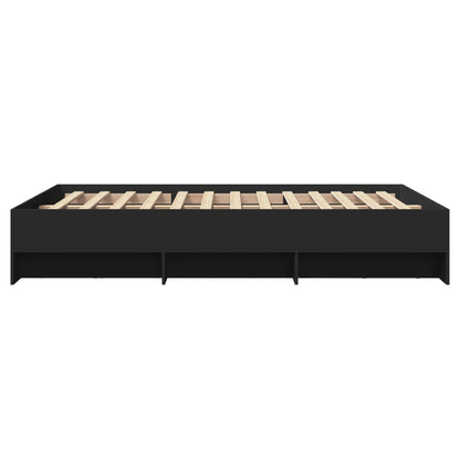 Bed Frame | Black | Engineered wood | Small Double | Bed Frame