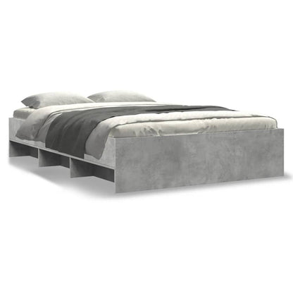 Bed Frame | Concrete grey | Engineered wood, plywood | Small Double
