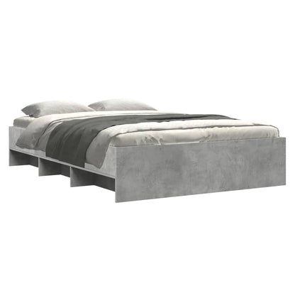 Bed Frame | Concrete grey | Engineered wood, plywood | Small Double