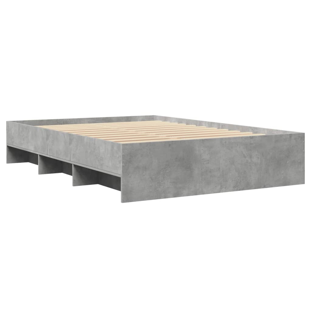 Bed Frame | Concrete grey | Engineered wood, plywood | Small Double
