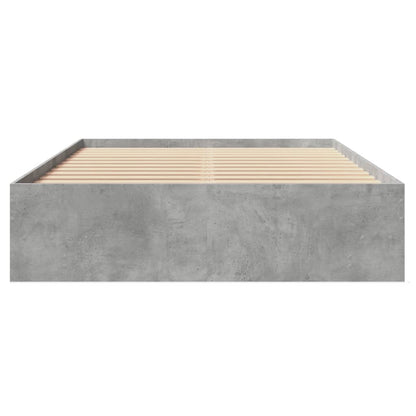 Bed Frame | Concrete grey | Engineered wood, plywood | Small Double