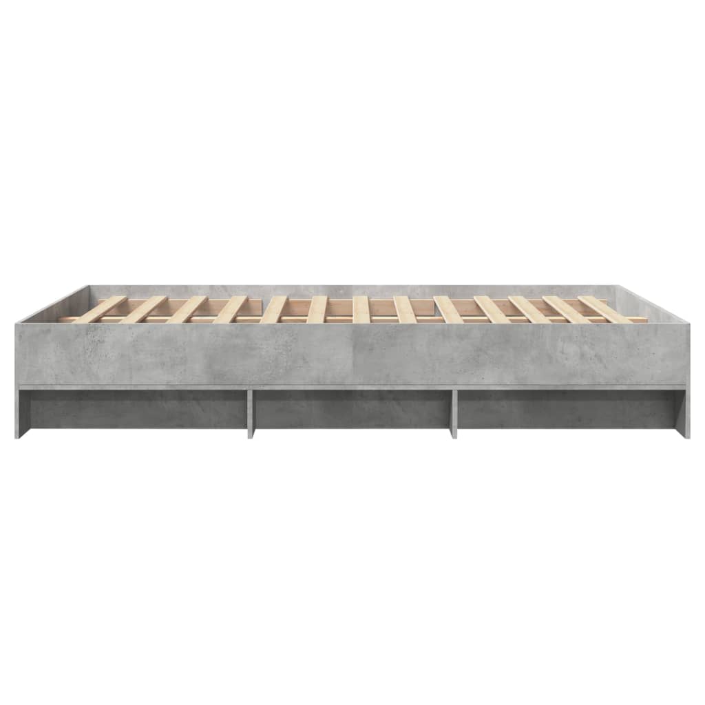 Bed Frame | Concrete grey | Engineered wood, plywood | Small Double