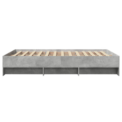 Bed Frame | Concrete grey | Engineered wood, plywood | Small Double