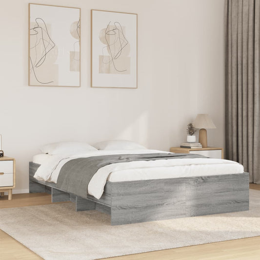 Bed Frame | Grey Sonoma | Engineered wood | Small Double | Bed Frame