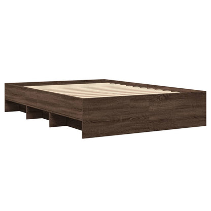 Bed Frame | Brown Oak | Engineered wood | Small Double | Bed Frame