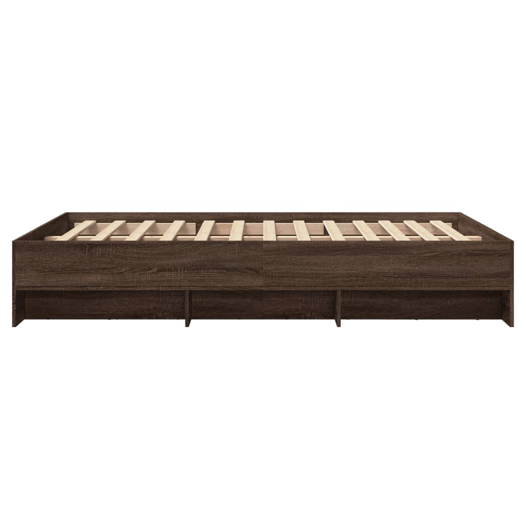 Bed Frame | Brown Oak | Engineered wood | Small Double | Bed Frame