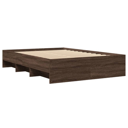Bed Frame | Brown Oak | Engineered wood | Small Double | Bed Frame