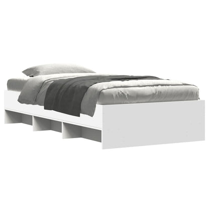 Bed Frame | White | Engineered Wood | Single | Bed Frame | Rectangular