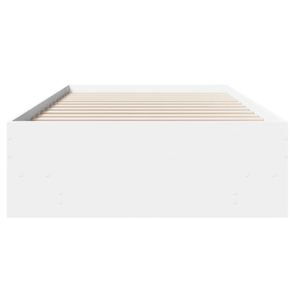 Bed Frame | White | Engineered Wood | Single | Bed Frame | Rectangular