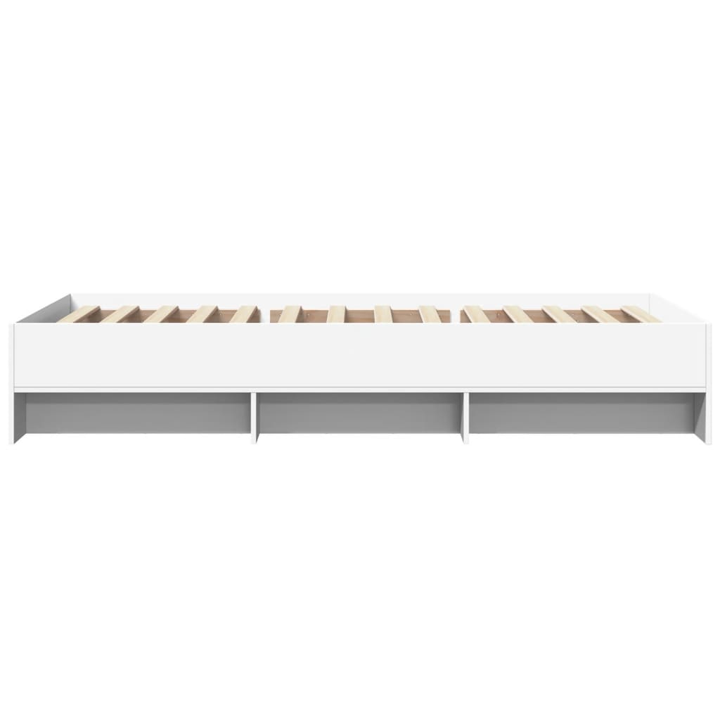 Bed Frame | White | Engineered Wood | Single | Bed Frame | Rectangular