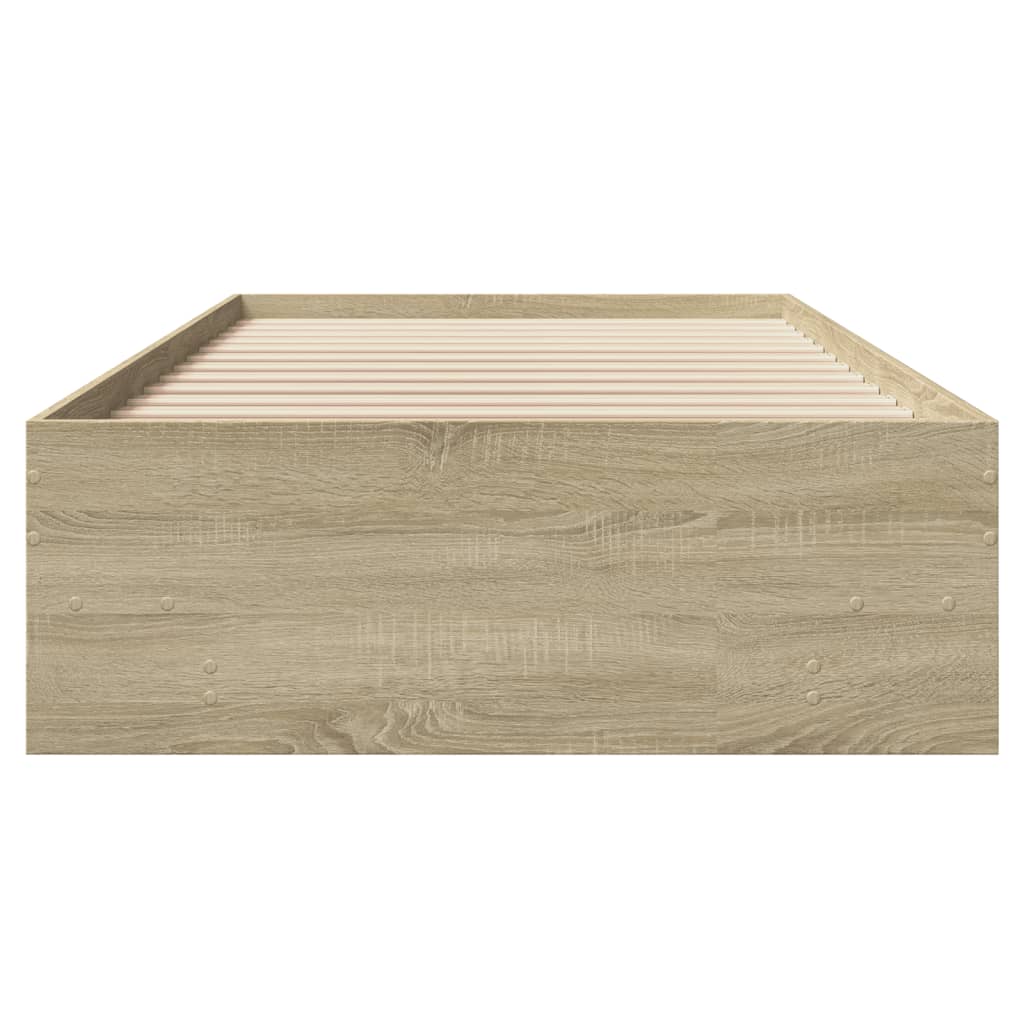 Bed Frame | Sonoma oak | Engineered wood, Plywood | Single | Bed Frame