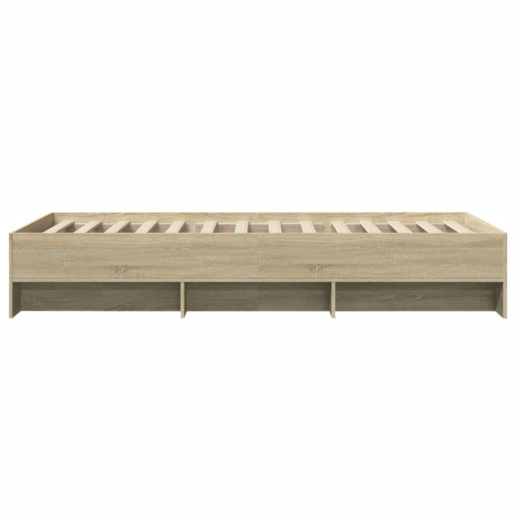 Bed Frame | Sonoma oak | Engineered wood, Plywood | Single | Bed Frame