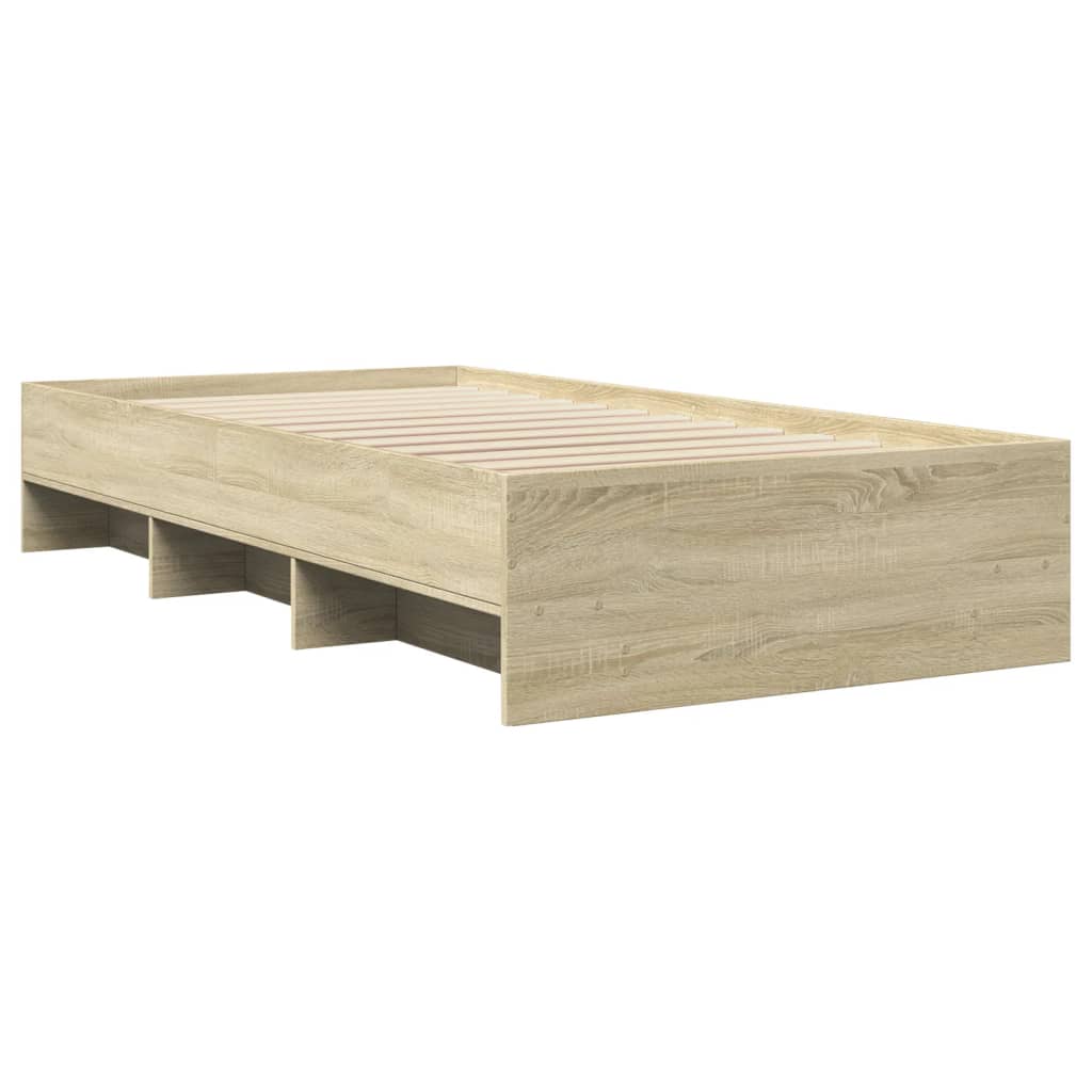 Bed Frame | Sonoma oak | Engineered wood, Plywood | Single | Bed Frame