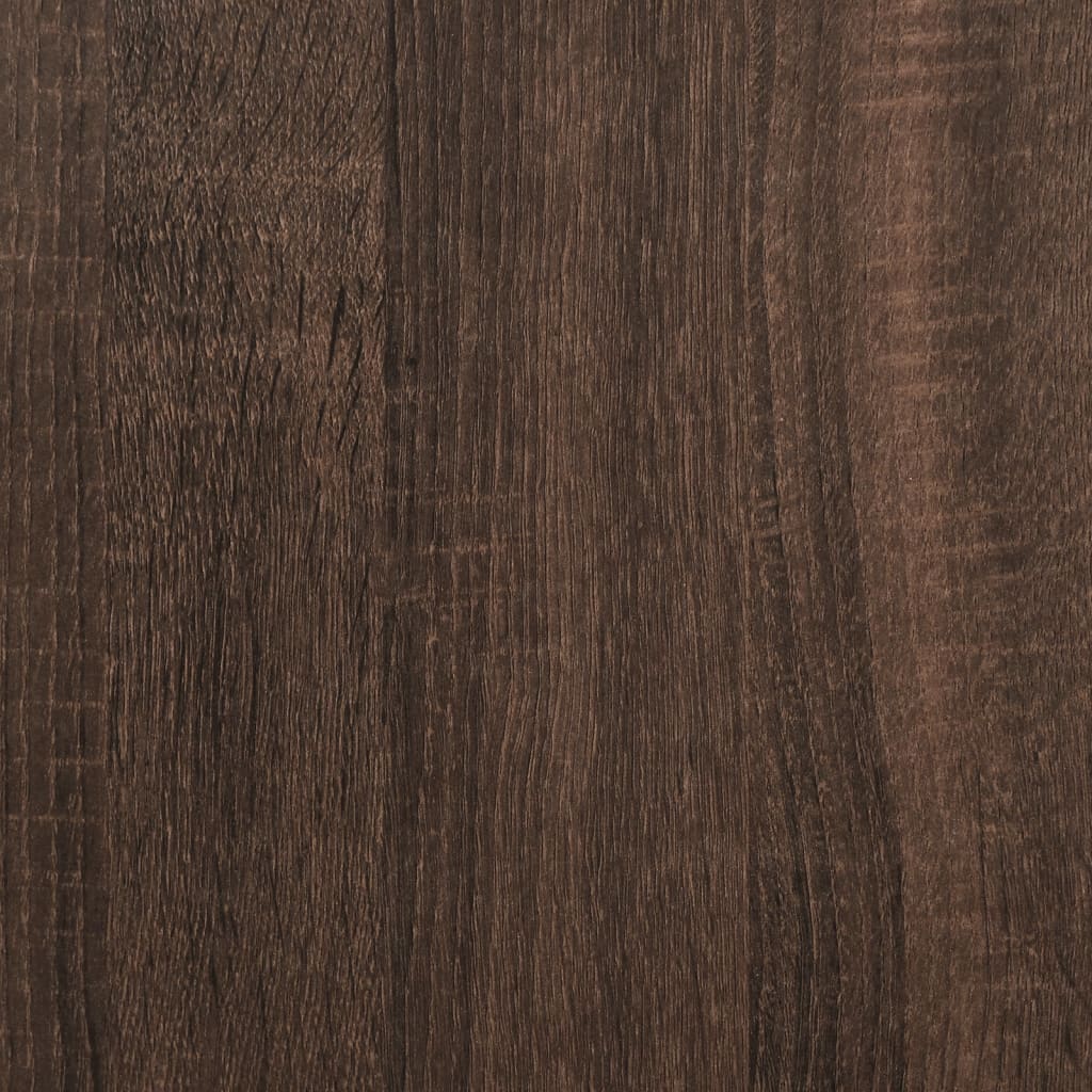 Bed Frame without Mattress Brown Oak 75x190 cm Small Single Engineered Wood