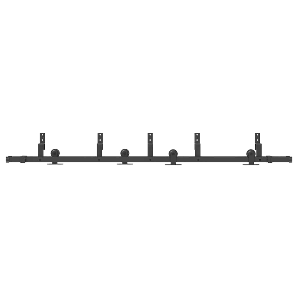 Sliding Door Hardware Kit 213,5 cm Steel Black