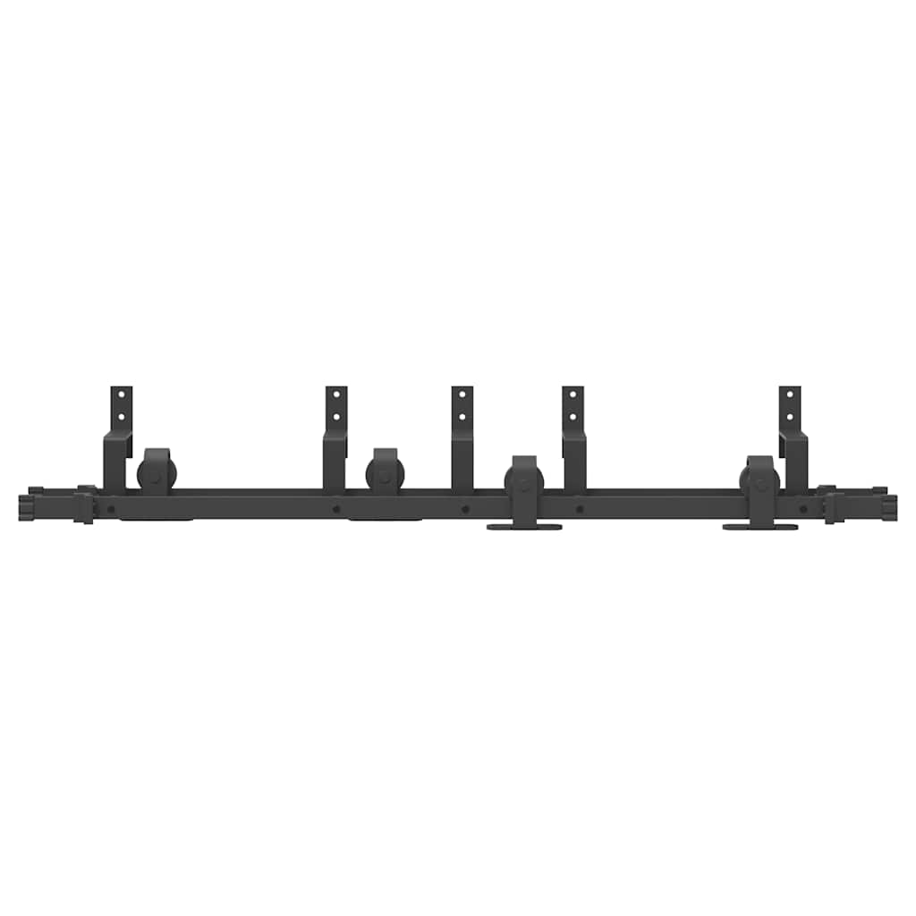 Sliding Door Hardware Kit 152,5 cm Steel Black