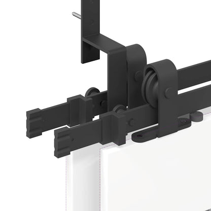 Sliding Door Hardware Kit 213,5 cm Steel Black