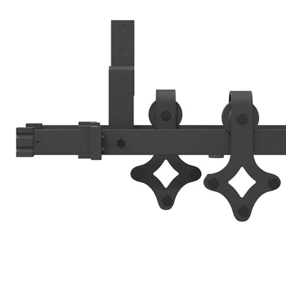 Sliding Door Hardware Kit 152,5 cm Steel Black