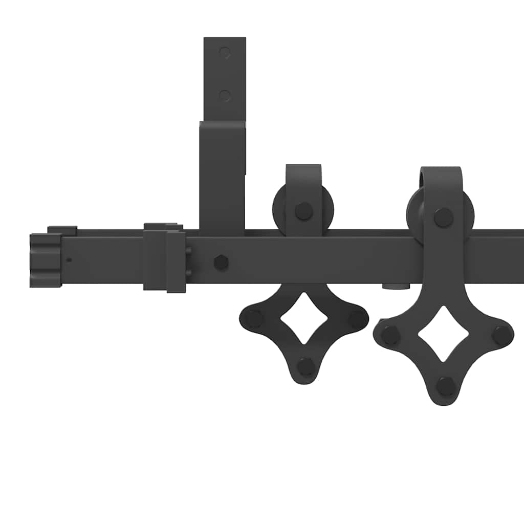 Sliding Door Hardware Kit 213,5 cm Steel Black