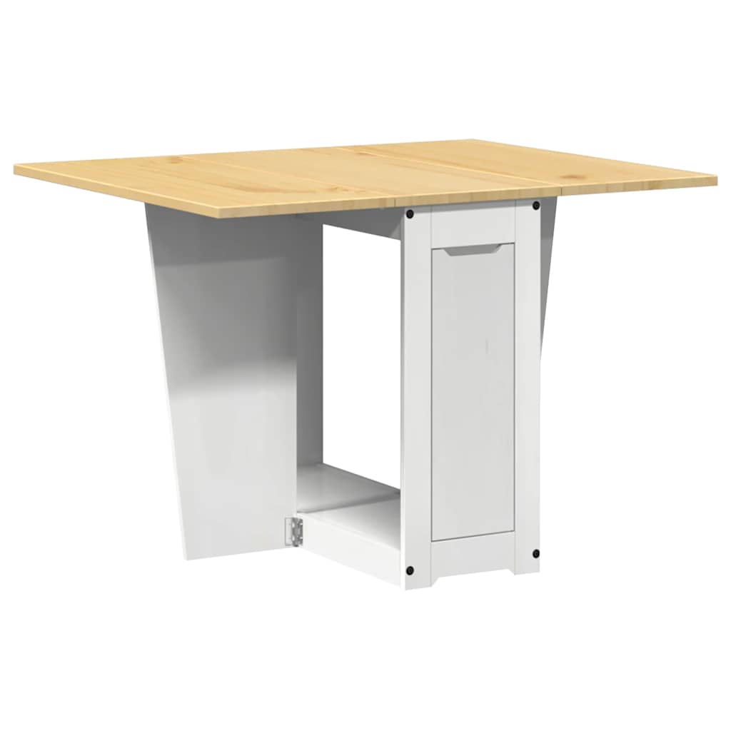 5 Piece Butterfly Dining Set "Corona" Foldable White Pinewood